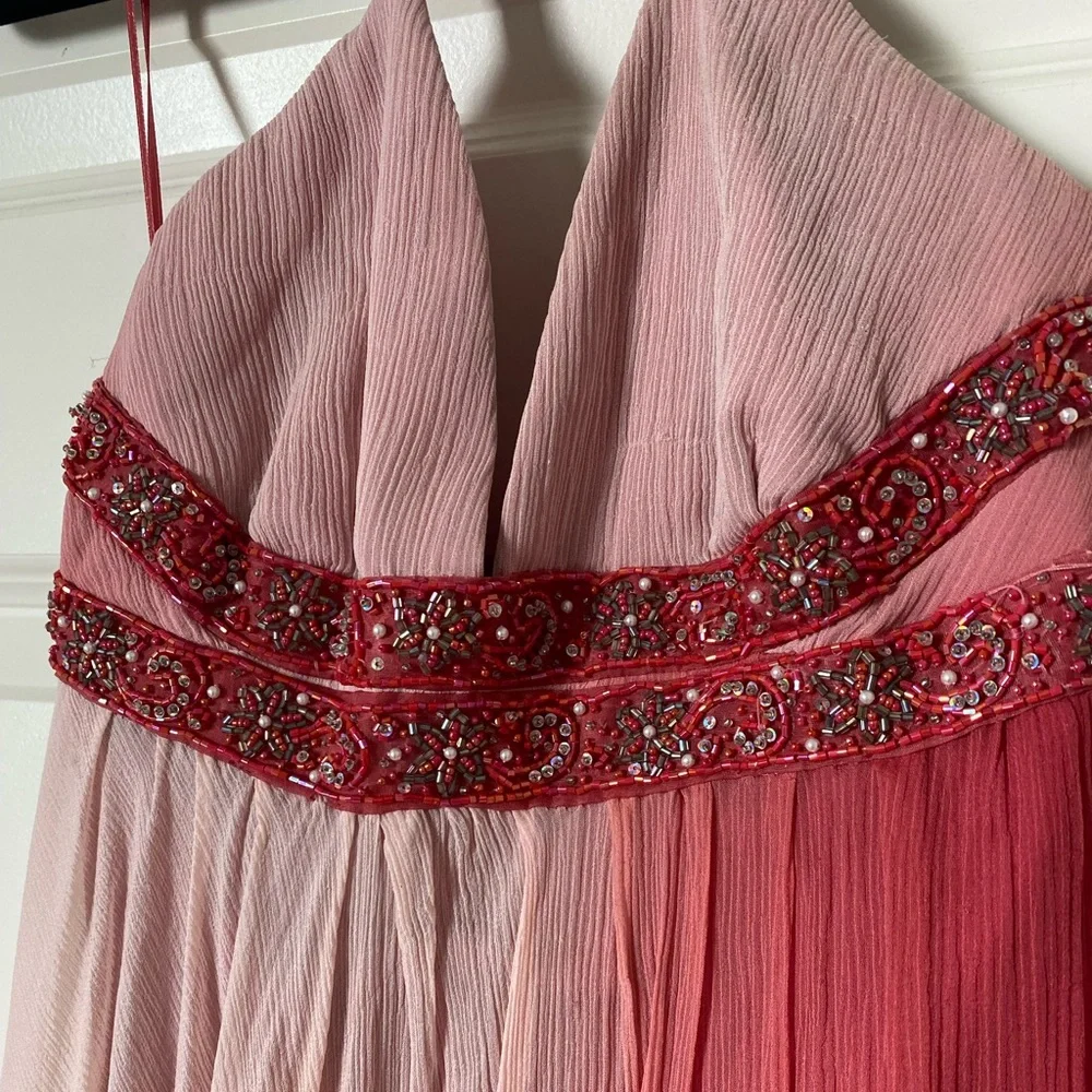 Y2K Beaded Express 100% Silk Fairy Dress - Picture 4 of 11
